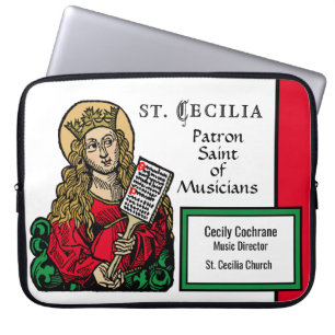 Capa Para Notebook St. Cecília com Quadro de Hinos (Nuremberg)