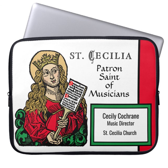 Capa Para Notebook St. Cecília com Quadro de Hinos (Nuremberg) (Frente)