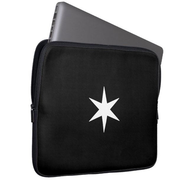 Capa Para Notebook Star Stern black and white (Frente Esquerda)
