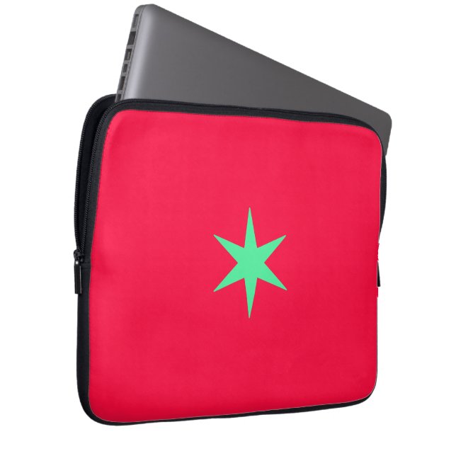 Capa Para Notebook Star Stern neon-green and pink (Frente Esquerda)