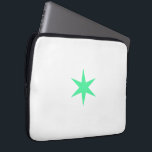 Capa Para Notebook Star Stern neon-green and white<br><div class="desc">Star Stern neon-green and white.</div>