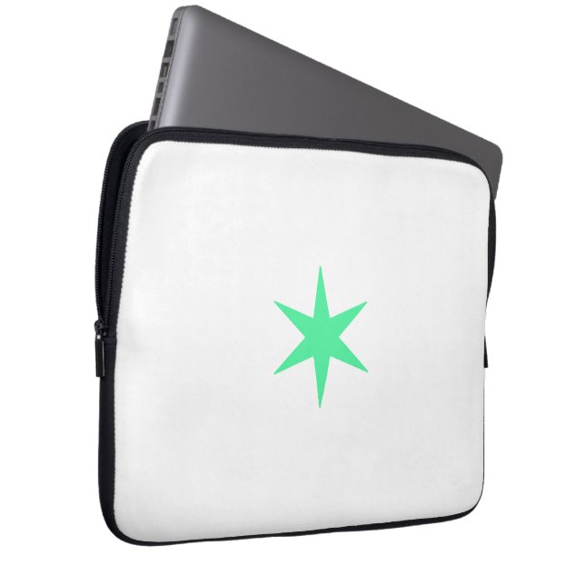 Capa Para Notebook Star Stern neon-green and white (Frente Esquerda)