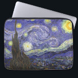 Capa Para Notebook Starry Night por Vincent van Gogh<br><div class="desc">Starry Night, de Vincent van Gogh, é uma pintura de paisagem urbana de paisagens de apos impressionismo de arte com vista para o Santo Remy, França do asilo de van Gogh. O céu noturno está balançando com nuvens com uma lua crescente brilhante e estrelas brilhantes sobre a pequena vila. Starry...</div>