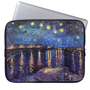 Capa Para Notebook Starry Night sobre o Rhone, por Vincent van Gogh.
