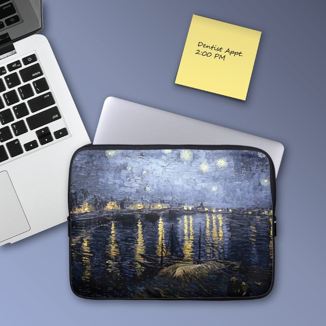 Capa Para Notebook Starry Night sobre Rhone Vincent van Gogh (Criador carregado)