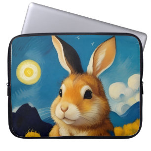 Capa Para Notebook Starry Primavera Bunny Eletrônicos Bag