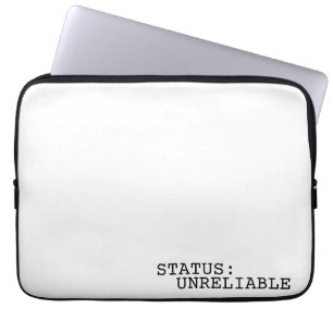 Capa Para Notebook Status Não Confiável Minimalista Profissional