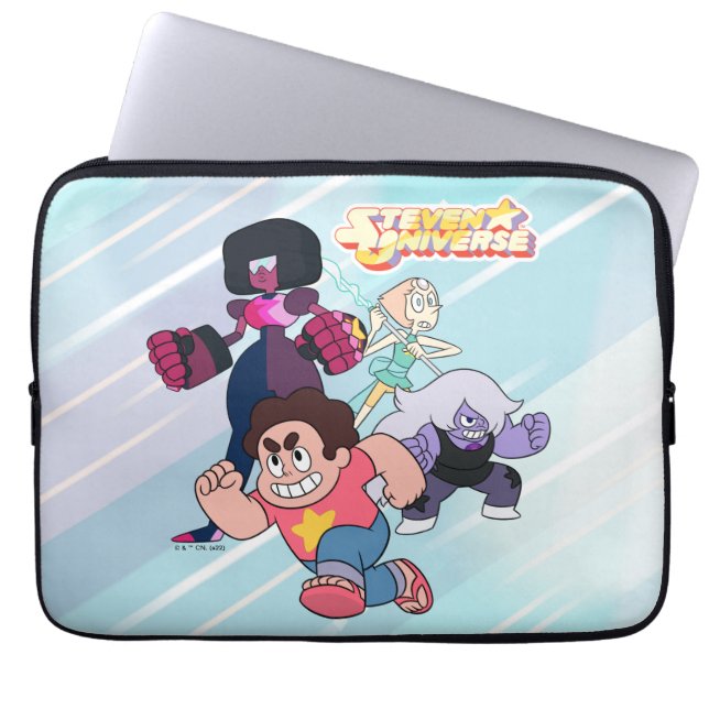 Capa Para Notebook Steven Universe | Ação do grupo Crystal Gem (Frente)