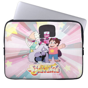 Capa Para Notebook Steven Universe   Grupo Crystal Gem Huddle