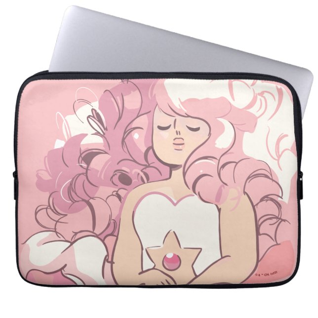 Capa Para Notebook Steven Universe | Ilustração de Rosa Quartz (Frente)