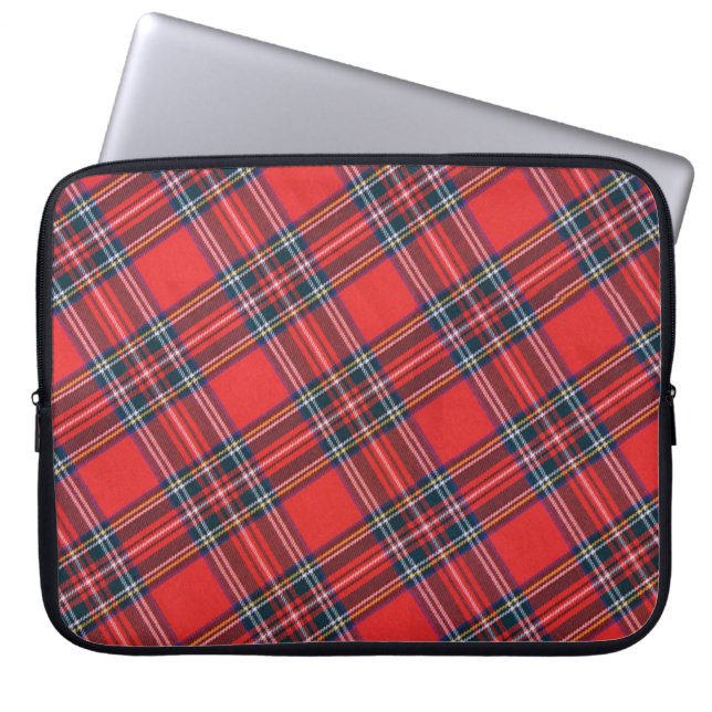 Capa Para Notebook Stewart Royal Modern Tartan Bolsa de laptop (Frente)