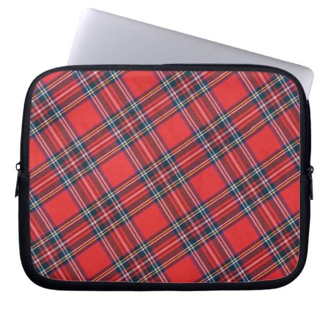 Capa Para Notebook Stewart Royal Modern Tartan Bolsa de laptop (Frente)