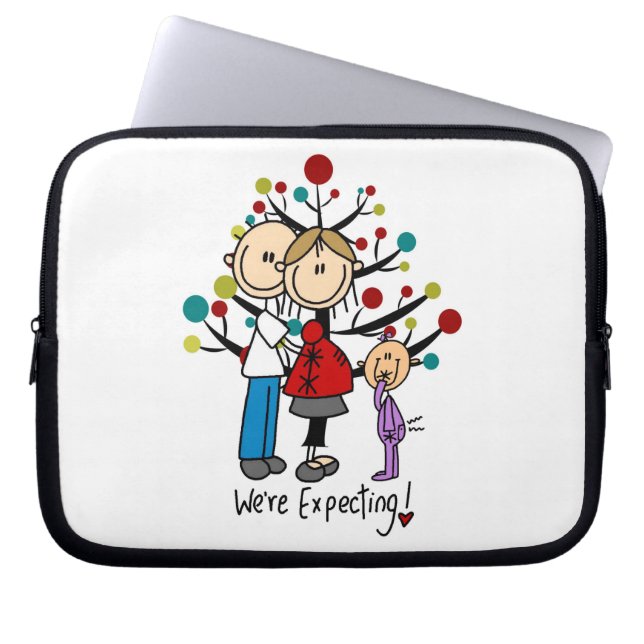 Capa Para Notebook Stick Figures Expectativa Parente Girl (Frente)