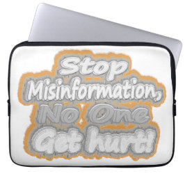 Capa Para Notebook "Stop Misinformation", Design de beleza. Comprar A