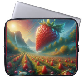 Capa Para Notebook Strawberry Field of Dreams