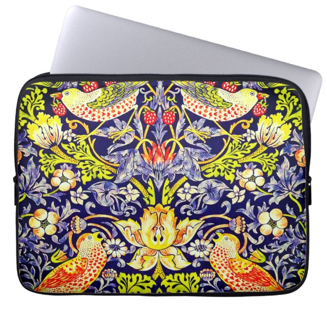 Capa Para Notebook Strawberry Thef Birds William Morris (Frente)