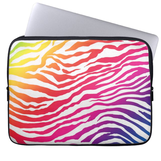 Capa Para Notebook Stripes Arco-íris (Frente)