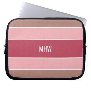 Capa Para Notebook Stripes bolsas de laptop personalizadas de monogra