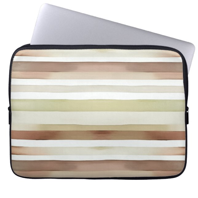 Capa Para Notebook Stripes de Aquarela (Frente)