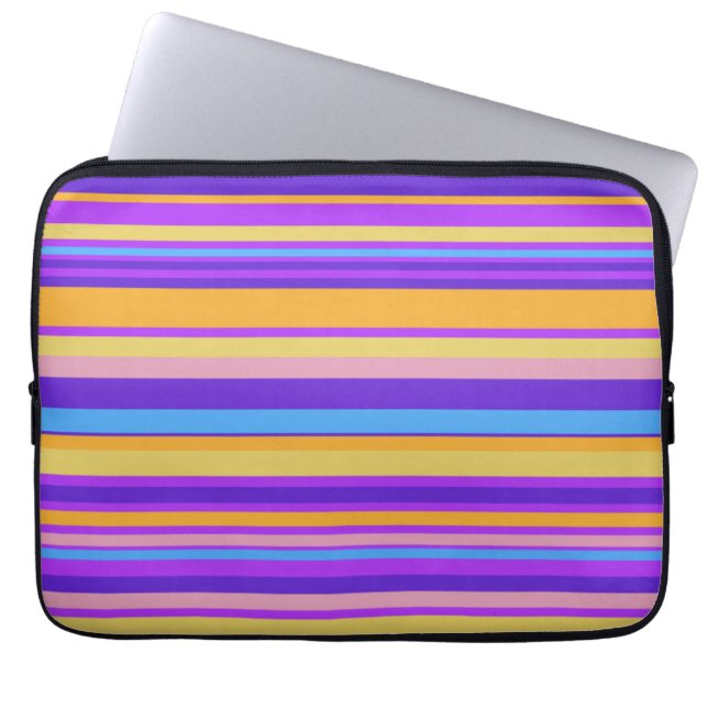 Capa Para Notebook Stripes Vibrantes (Frente)