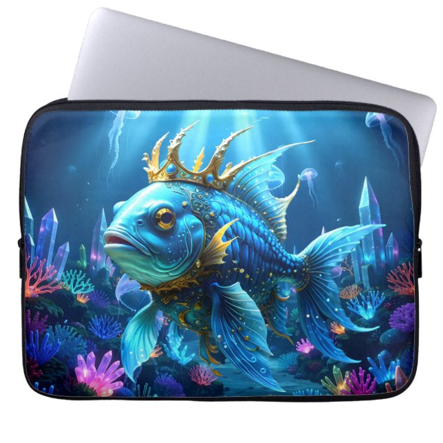 Capa Para Notebook Sua Alteza Peixe Real  (Frente)