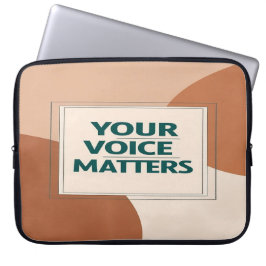 Capa Para Notebook Sua Voz Importa opção 3