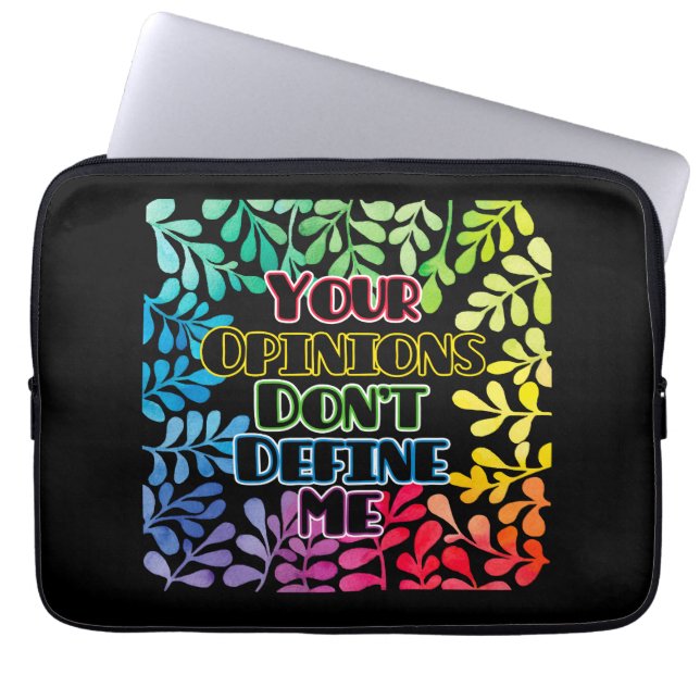 Capa Para Notebook Suas opiniões não me definem (Frente)