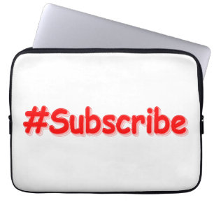 Capa Para Notebook "#Subscribe" Design. Comprar Agora