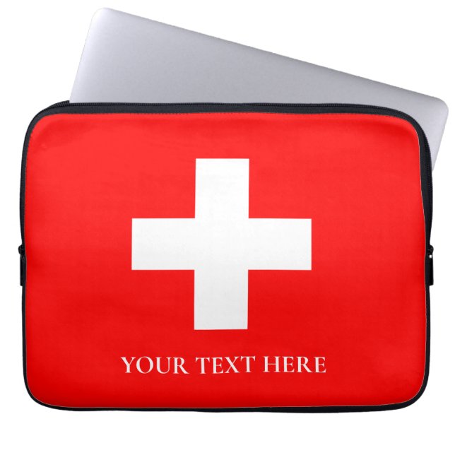 Capa Para Notebook Suiça Flag Schweiz Suíça (Frente)