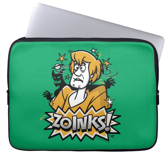 Capa Para Notebook Sujo "Zoinks"! Gráfico de Meio-Tom (Frente)