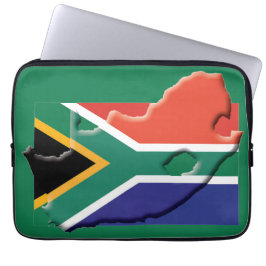 Capa Para Notebook SUL-ÁFRICA Mapa Patriótico de Computadores VERDE