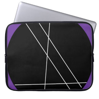 Capa Para Notebook Sumário do preto, o branco e o roxo