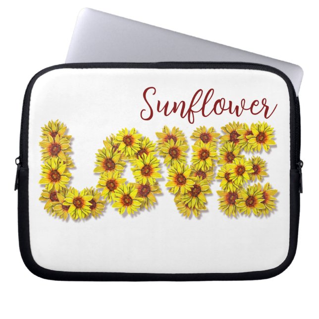 Capa Para Notebook Sunflower Love Laptop Case (Frente)