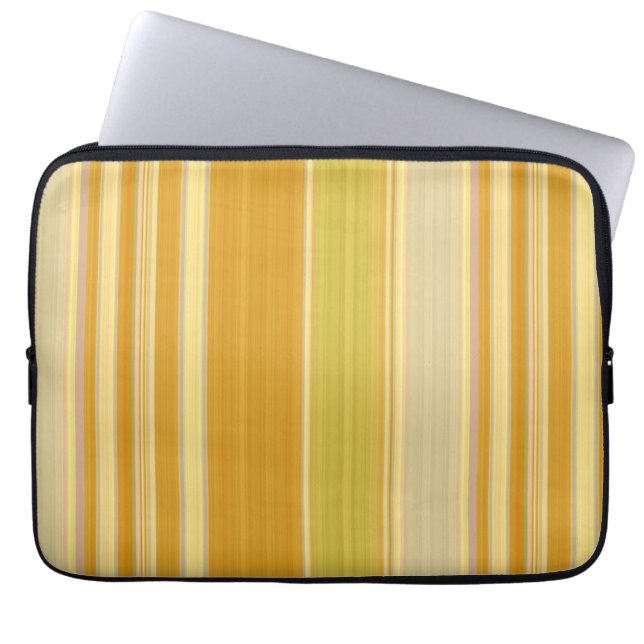 Capa Para Notebook Sunny Yellow Stripes (Frente)