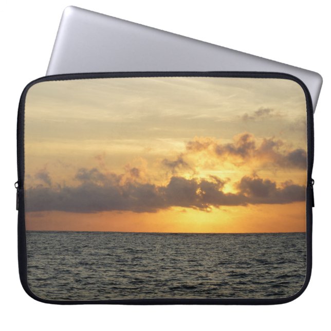 Capa Para Notebook Sunrise Glory Folly Beach (Frente)
