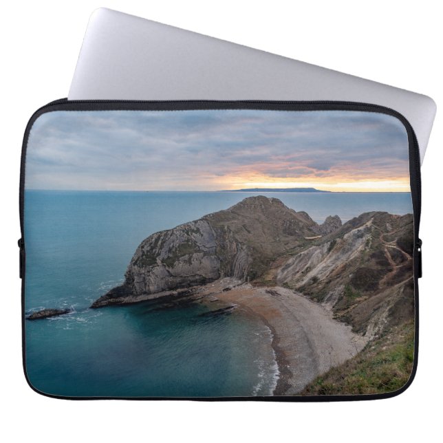 Capa Para Notebook Sunset at Jurrasic Coast, England, UK (Frente)