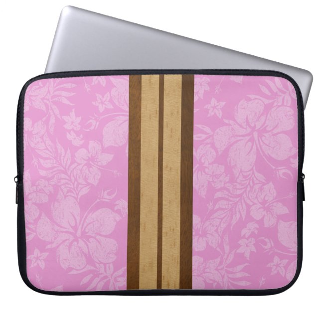 Capa Para Notebook Sunset Beach Surfboard Neoprene Wetcase (Frente)