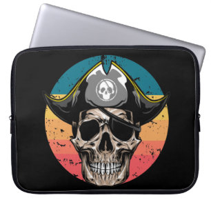 Capa Para Notebook Sunset Black Jolly Roger Skull Bolsa de laptop