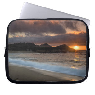Capa Para Notebook Sunset em Monastery Beach, Carmel, Califórnia,