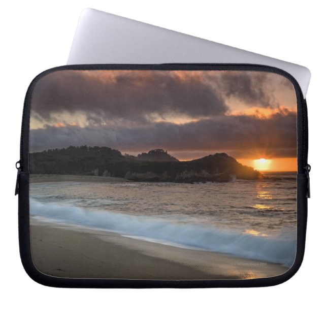 Capa Para Notebook Sunset em Monastery Beach, Carmel, Califórnia, (Frente)