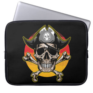 Capa Para Notebook Sunset Jolly Roger Skull Bolsa de laptop