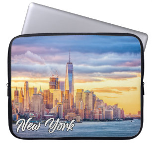 Capa Para Notebook Sunset Over Manhattan, Nova York, EUA