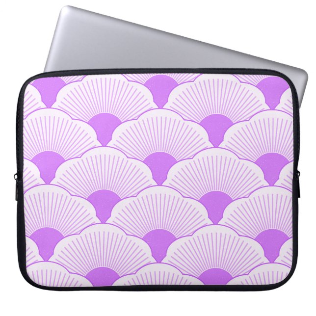 Capa Para Notebook Sunset, violeta tonal, textura concreta (Frente)