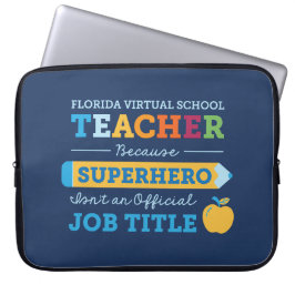 Capa Para Notebook Super-Herói Professor da Florida Virtual School
