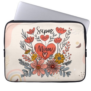 Capa Para Notebook Super Mãe Eletrônicos Florais Bag