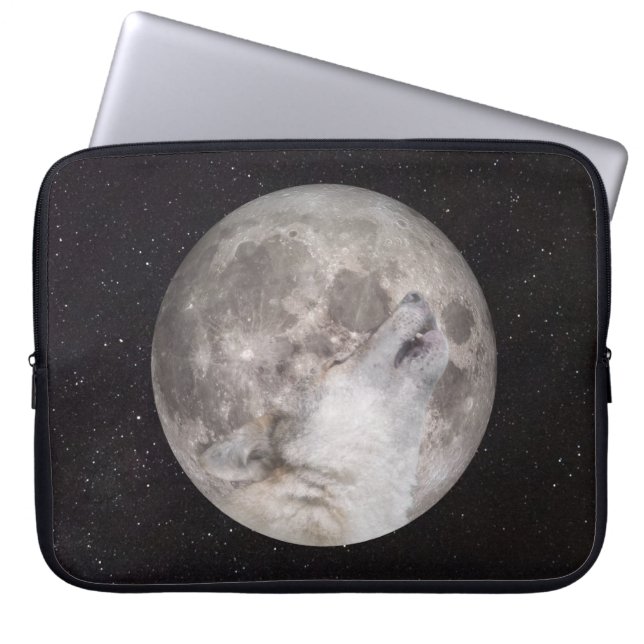 Capa Para Notebook Super Wolf Moon (Frente)