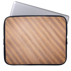 Capa Para Notebook Superfície de madeira castanha