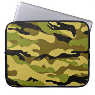 Capa Para Notebook Superfície do soldado da camuflagem de textura