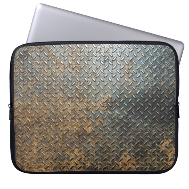 Capa Para Notebook Superfície metálica, fundo de textura refletora. (Frente)