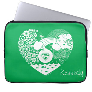 Capa Para Notebook Supergirl Floral Peace Hearic